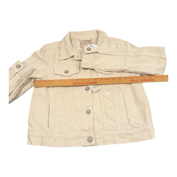 We the Free x Free People Denim Cream Ecru Jean Jacket Womens Sz S NWT $98 - Picture 7 of 14